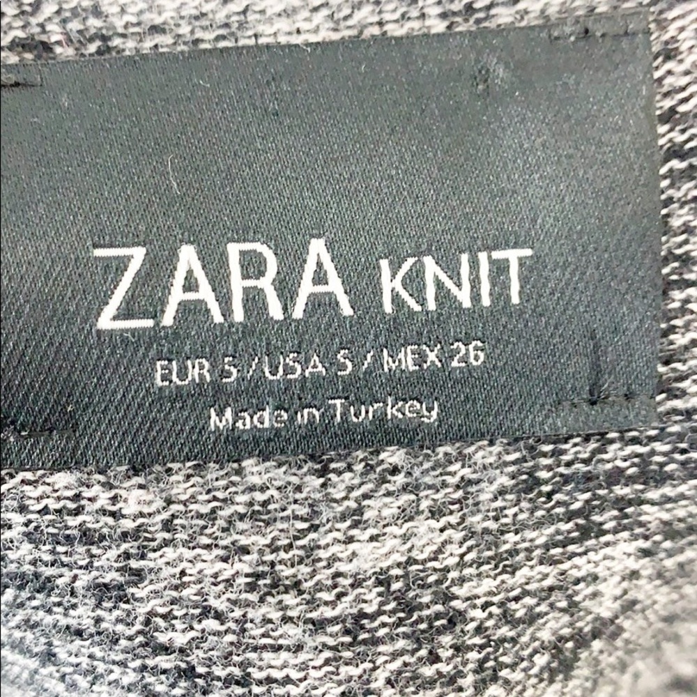 Zara Knit Gray Marled Boatneck Sweater w Pockets! - Picture 6 of 6